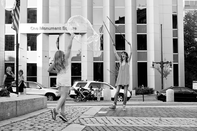 Bubble Girl, First Friday Art Walk