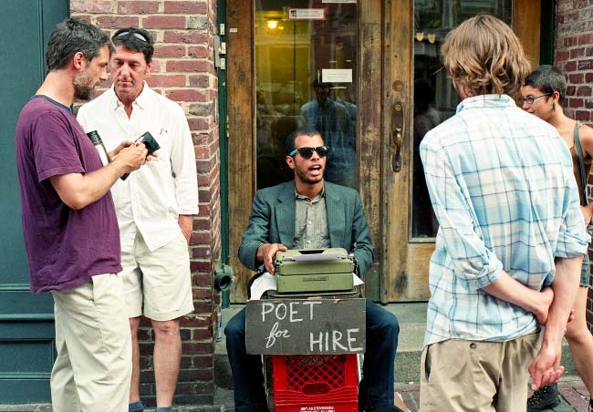 Poet for Hire, First Friday Art Walk