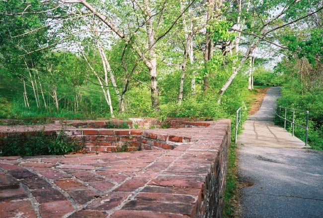 Mill Remains in Royal River Park